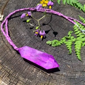 Handmade✨ORCHID CIRRUS Crystal Pendant